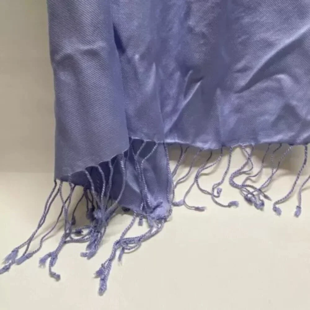 Pashmina Scarf Wrap Shawl Women's Multi Style Wear‎ OSFM Sweet Lilac Fringe NWT